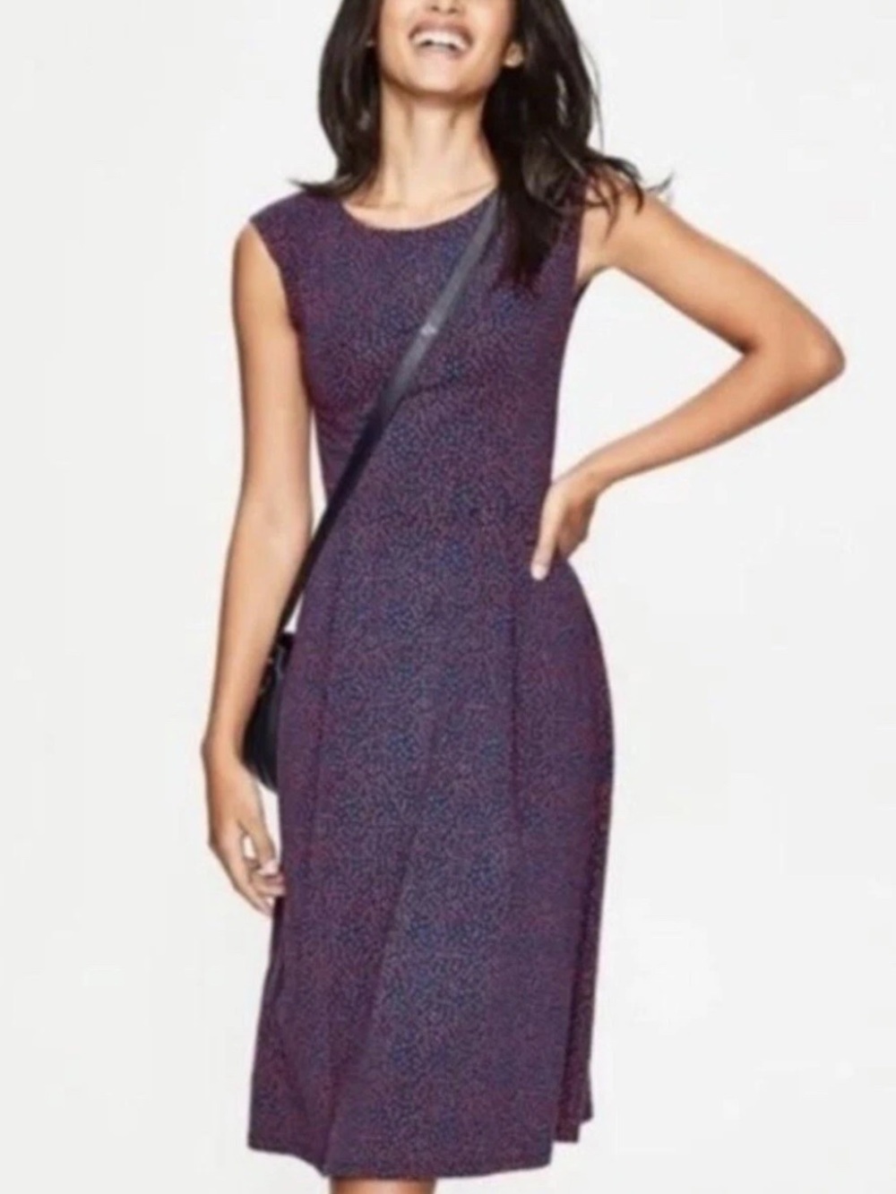 Boden Marina MIDI Jersey Floral Dress